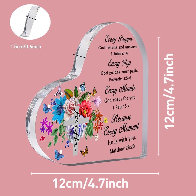Feeldeal Spiritual & Religious Thank You Gifts for Women – Christian Desk Paperweights for Mom, Sister, Friends, Female Coworker – Birthday, Christmas, Everyday Encouragement - Image 2